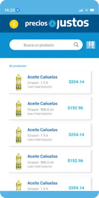 Precios Justos android App screenshot 1